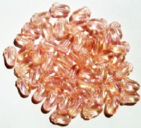 50 12mm Transparent Pink AB Tulip Beads